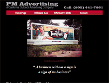 Tablet Screenshot of centralcoastbillboards.com